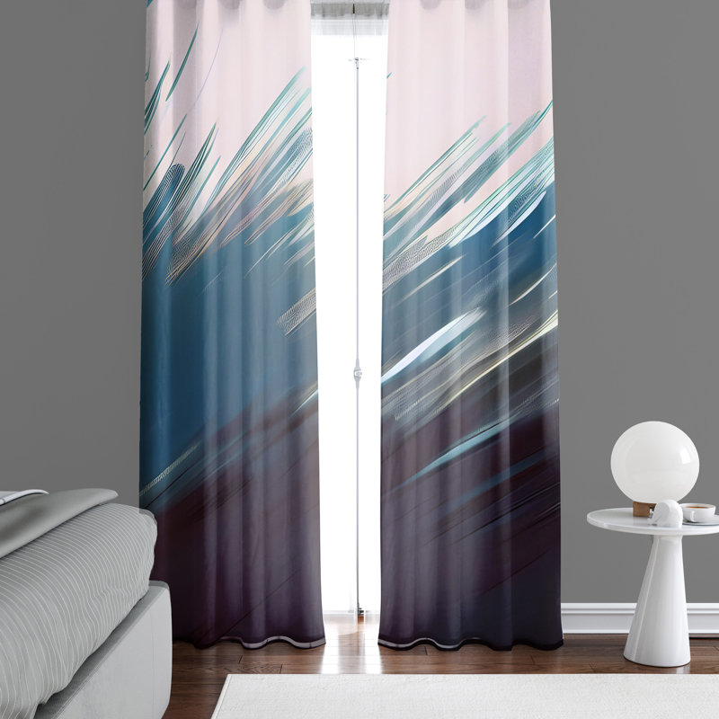 Paire de rideaux semi-transparents en polyester Darikson, L 20 po x L 52 po