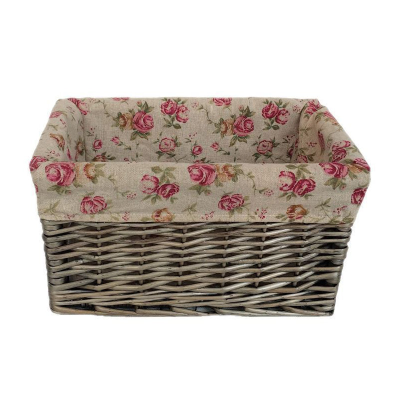 Lily Manor Wicker Decorative Basket, 17cm H x 33cm W x 20cm D