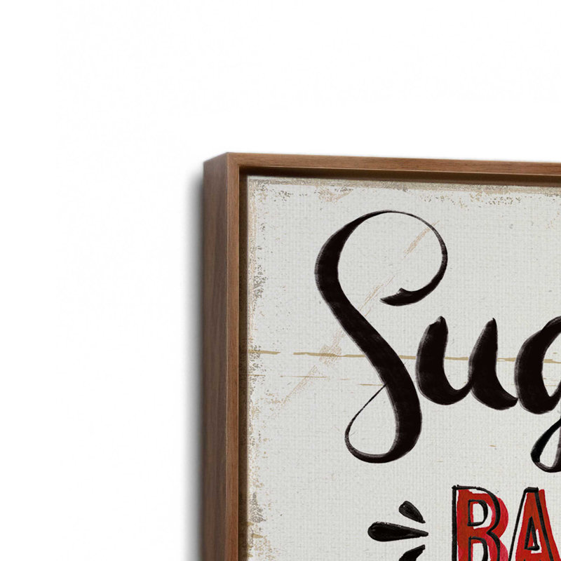 «Santa's Favorite Sugar Cookies», ensemble de 3 impressions sur toile, H 17 po x l 51 po, Noyer