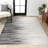 Spann Linear Modern Half-Stripe Gray/Cream Rug-519934425