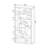 10-Shelf Rectangular Bookcase In White