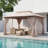 Yardgrace 13'X10' Soft-top Double-Roofed Steel Patio Gazebo-122260788