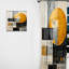 Dupont Cerulean Cubism Shapes II - Rideau en velours moderne - obscurcissant - 1 panneau-1749566960