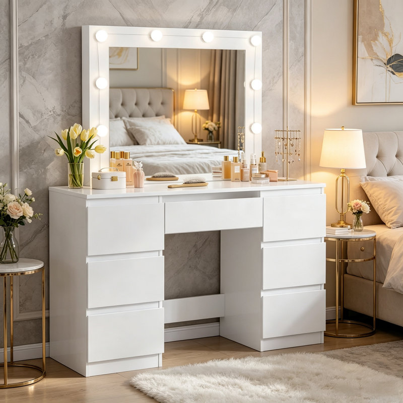 110 cm W Chest of 7 Drawers