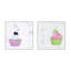 Cherry And Lime Cupcakes. Set Of 2 Print by Katy Montica-1420576841-1420576847