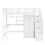 Lit mezzanine simple avec bibliothèque intégrée et tiroirs de rangement-114446980