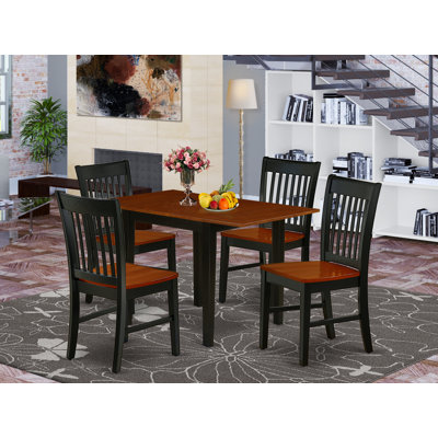 Solid Wood Top Dining Table Set