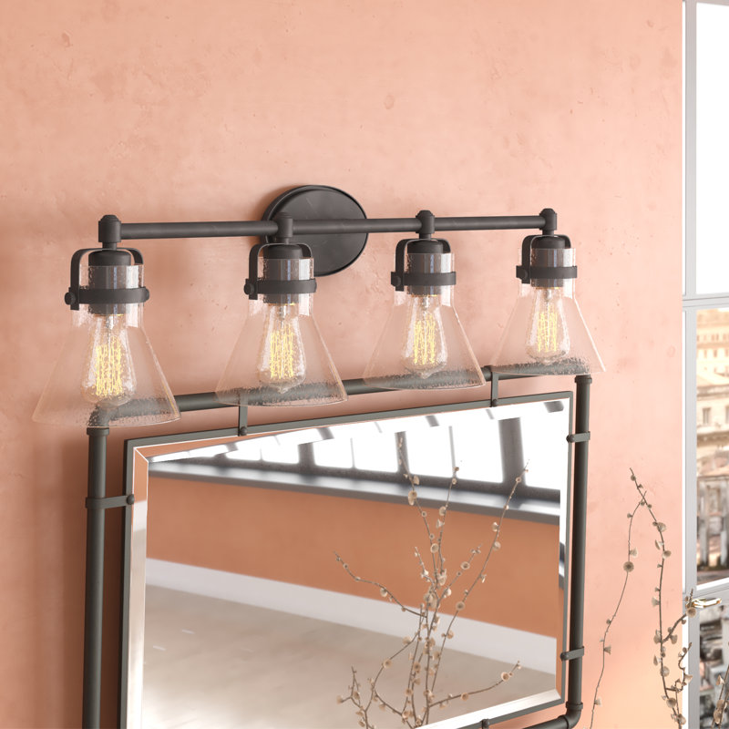 Éclairage pour meuble-lavabo à intensité variable Urbana, 4, Bronze huilé, Non
