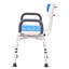 Siège de douche rotatif à hauteur réglable avec capacité de 400 lb et séchage rapide confortable pour fauteuil pivotant pour personnes à mobilité réduite