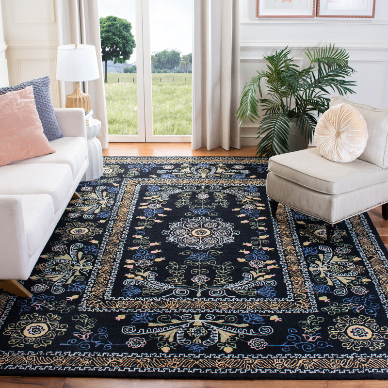 Ashly Hand Tufted Wool And Cotton With Latex Oriental Rug, Rectangle 2' x 3'