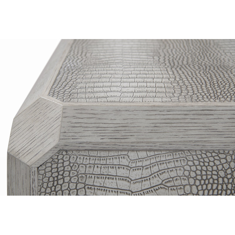 Spencer St. James Square Cocktail Table, Argento