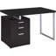 Bureau moderne avec 3 tiroirs d'ordinateur Cappuccino Modern