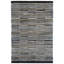 Denim Rag Gridwork Blue Handwoven Cotton Rug-960413283