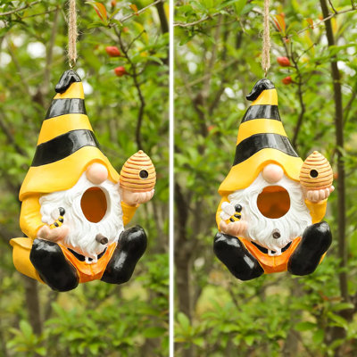 Decorative Bird Houses Hanging Funny Gnomes Birdhouse