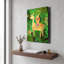 Tableau mural en métal doré « Lama » de Holly McGee, 30,5 x 40,5 cm-252866765