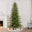 Arbre de Noël épinette verte avec lumières-88564394