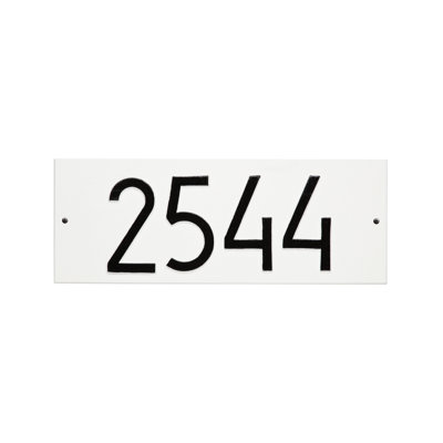 Mid-Century Modern Address Plaque