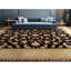 Tapis noir et beige noué à la main de haute qualité-1242377409