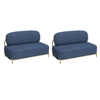 Simple Casual Restaurant Dessert Shop Cafe Benches Polyester Blend Upholstered Bench