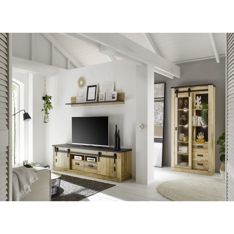 Jackeline Entertainment Unit for TVs up to 32", Light Brown/Black