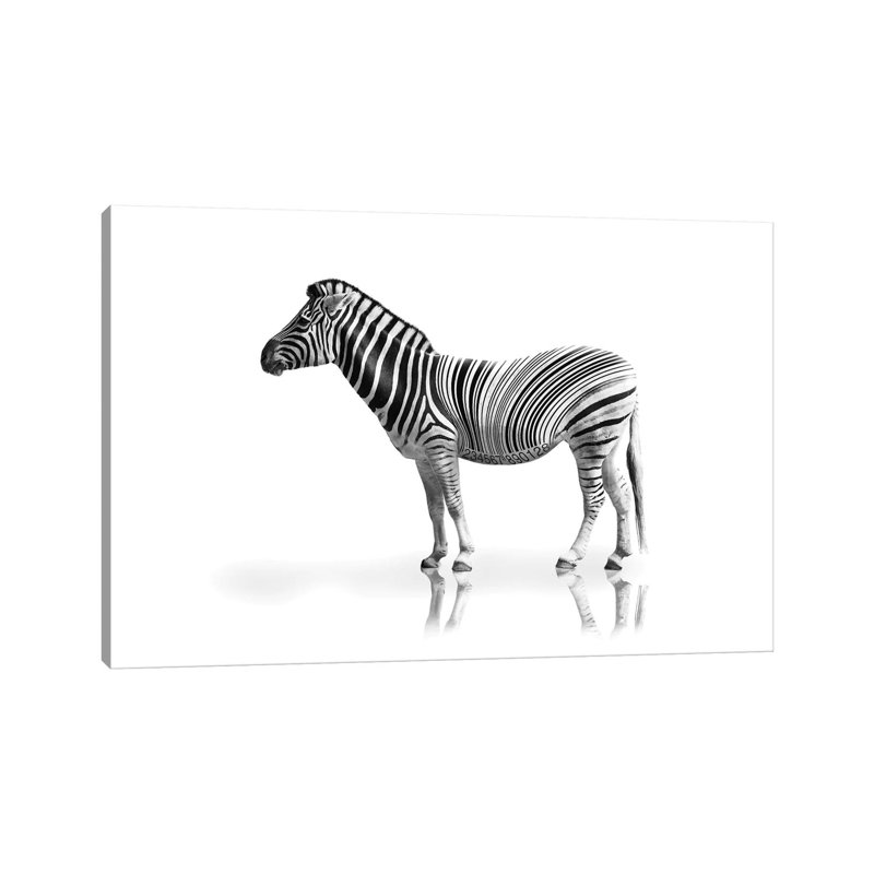 Digital Goes Wild 1 Piece Wrapped Canvas Wall Art, 30.48 cm H x 45.72 cm W