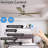 60 in. Brushed Brass Dimmable Ceiling Fan with LED Light and Remote Control 6 Speeds Reversible Noiseless DC Motor, 3CCT