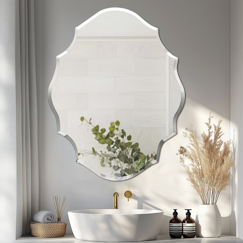 Cantrall Flat Wall Mirror, 71cm H x 56cm W