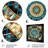 Blue And Gold Islamic Mandala II - Islam Metal Wall Art-275635601