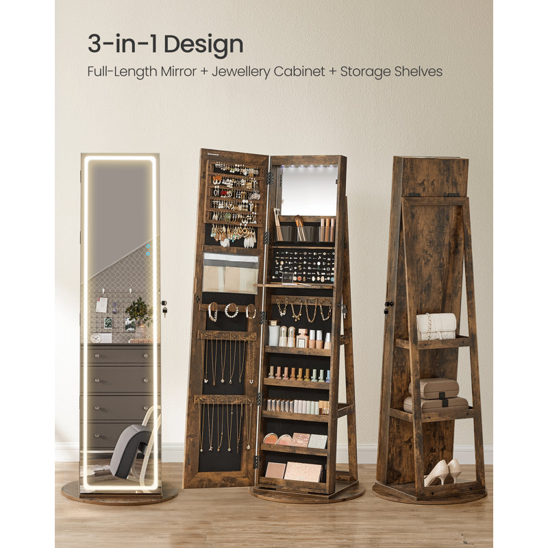 Browdy Freestanding Jewelry Armoire