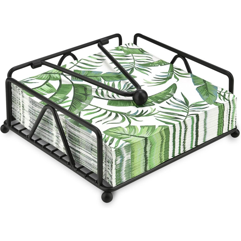 Porte-serviettes de table, porte-serviettes plats avec bras lesté, porte-serviettes en papier coupe-vent