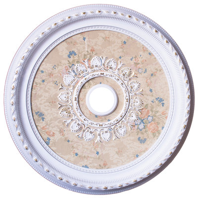 Médaillon rond de plafond blanc