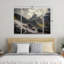 Ensemble de 3 panneaux muraux - Cristiano Giani «Mountain Time», art mural sur toile pour le salon, la chambre à coucher ou le bureau 