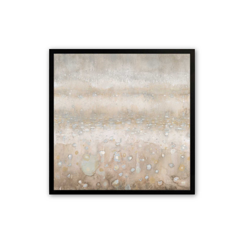 Impression sur toile Shimmering Drops of Light II, H 21,5 po x l 21,5 po, Noir