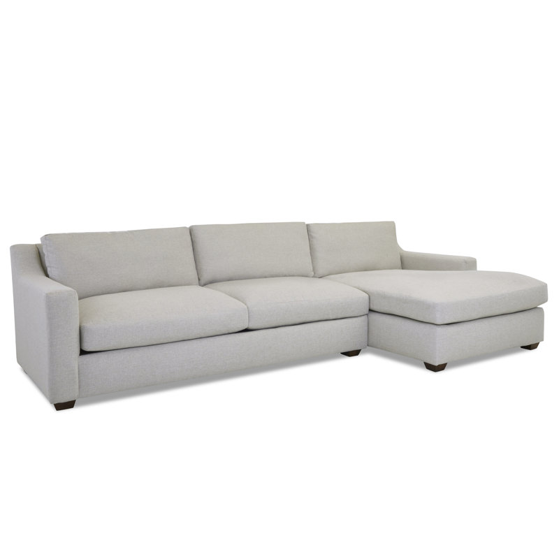 Canapé modulaire 2 pièces Rhodes, Orienté vers la droite, Tissage natté ivoire Drusky Sustain®