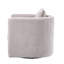 Fauteuil demi-tonneau pivotant en lin-1640729250