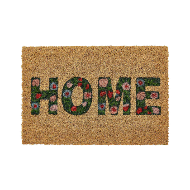 Noker Non-Slip Floral Indoor Doormat