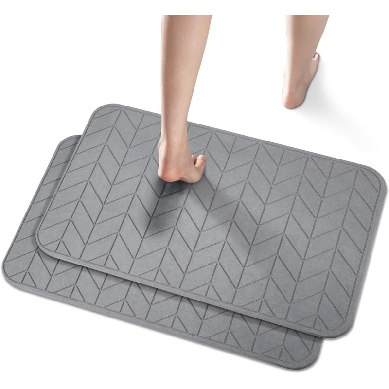 2-pack Diatomaceous Earth Shower Mat
