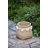 Set Of 2 Cement Planter With Woven Tassel Accent