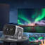 Portable Smart Projector – Android 13, 720p & 4K Support, Dual WiFi, BT 5.0, Auto Focus & Keystone Correction, 120" Home Cinema