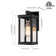 Olar Classic Outdoor Wall Sconce 1 Light Rectangular Metal Frame and Glass Shade Warterproof