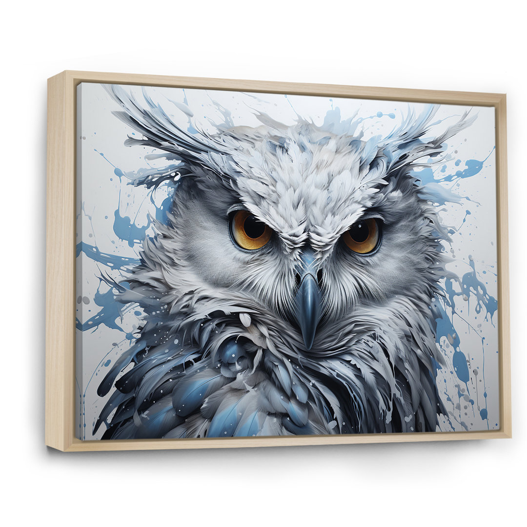 Owls Eyes Of Wisdom - Owl Framed Wall Art Design Art 