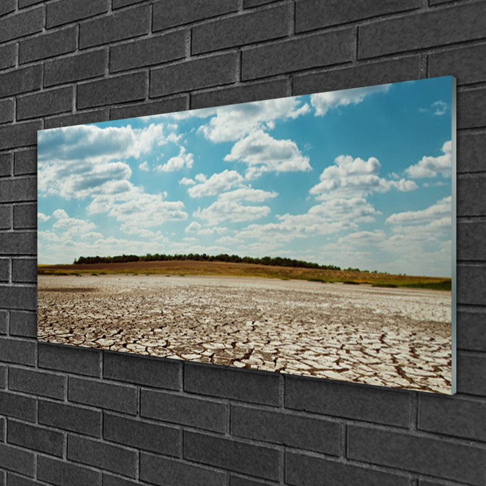 Glasbild Landscape Desert