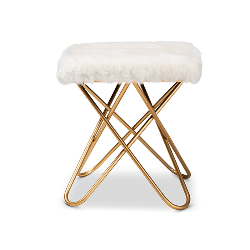 Collette Faux Leather Ottoman