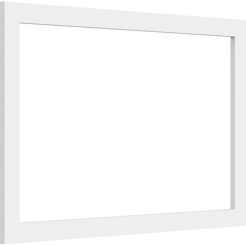 Panneau mural Prescott 3D en blanc, H 18 po x l 28 po x P 0,38 po