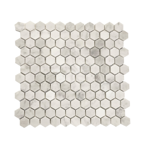 1" x 1" Marble Honeycomb Mosaic Wall & Floor Tile