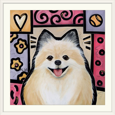 «Dunadry Pomeranian Pop Art» par Eric Waugh - impression d'art graphique