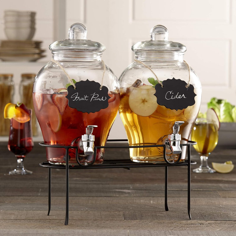 Sanford, ensemble de 2 distributeurs de boissons 1,5 gallon avec support