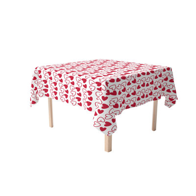 Caius Tossed Hearts and Tablecloth