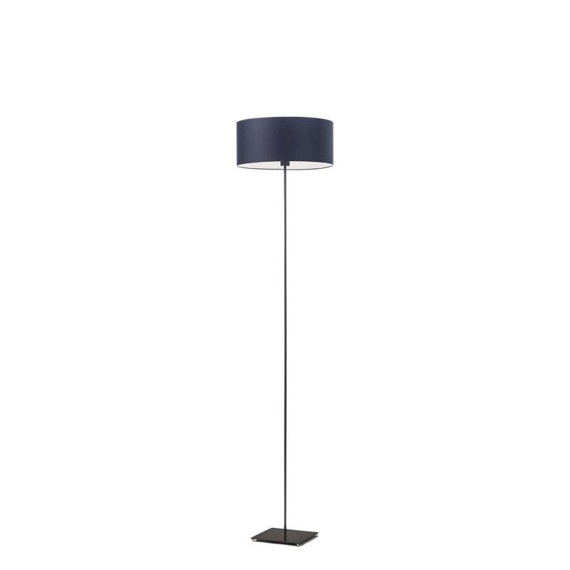 Ayania 150 H cm Traditional Floor Lamp, Navy Blue, Black