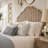 Elegant Sand Finish Queen Panel Bed with Turned Legs-1015068478